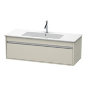 Duravit Ketho Meuble sous lavabo 120x47,5 cm, taupe, 1 tiroir, suspendu