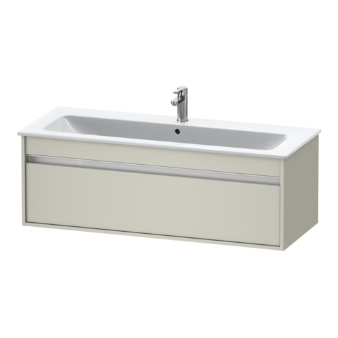 Duravit Ketho Meuble sous lavabo 120x47,5 cm, taupe, 1 tiroir, suspendu