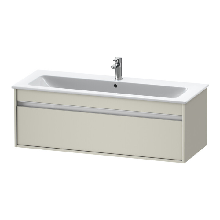 Duravit Ketho Meuble sous lavabo 120x47,5 cm, taupe, 1 tiroir, suspendu