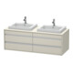 Duravit Ketho Meuble sous lavabo 140x55x49,6 cm, f EWT, 4 tiroirs, taupe-1