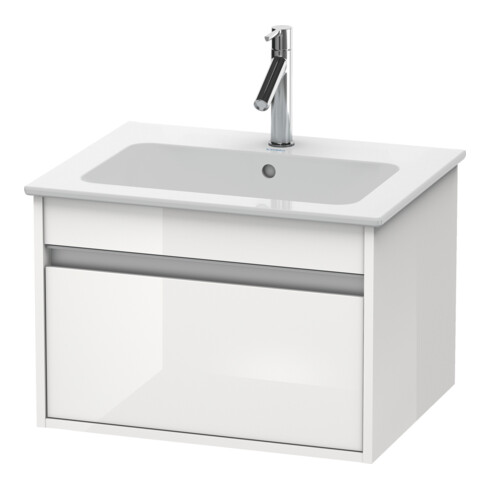 Duravit Ketho Meuble sous lavabo 60x47,5 cm, blanc mat, 1 tiroir, suspendu