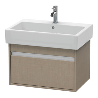 Duravit Ketho Meuble sous lavabo 65x44 cm, lin, 1 tiroir, suspendu