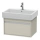 Duravit Ketho Meuble sous-lavabo 65x44 cm, taupe, 1 tiroir, suspendu-1