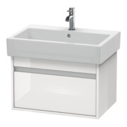 Duravit Ketho Meuble sous-lavabo 65x44 cm, taupe, 1 tiroir, suspendu-3