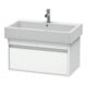 Duravit Ketho Meuble sous lavabo 75x44 cm, blanc mat, 1 tiroir, suspendu-1
