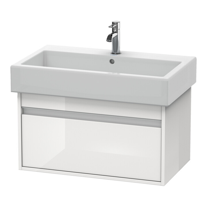Duravit Ketho Meuble sous lavabo 75x44 cm, taupe, 1 tiroir, suspendu