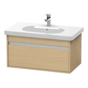 Duravit Ketho Meuble sous-lavabo 80x45,5 cm, chêne naturel, 1 tiroir, suspendu