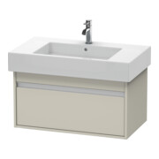 Duravit Ketho Meuble sous lavabo 80x45,5 cm, taupe, 1 tiroir, suspendu