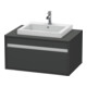 Duravit Ketho Meuble sous lavabo 80x55 cm, gris mat, avec EWT, 1 tiroir, suspendu-1