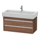 Duravit Ketho Meuble sous-lavabo 95x44 cm, Noyer naturel, 2 tiroirs, suspendu-1