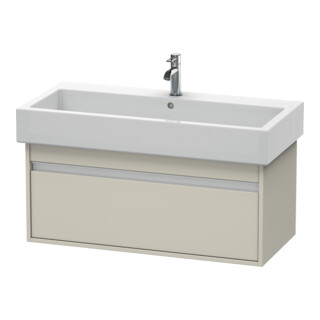 Duravit Ketho Meuble sous lavabo 95x44 cm, taupe, 1 tiroir, suspendu