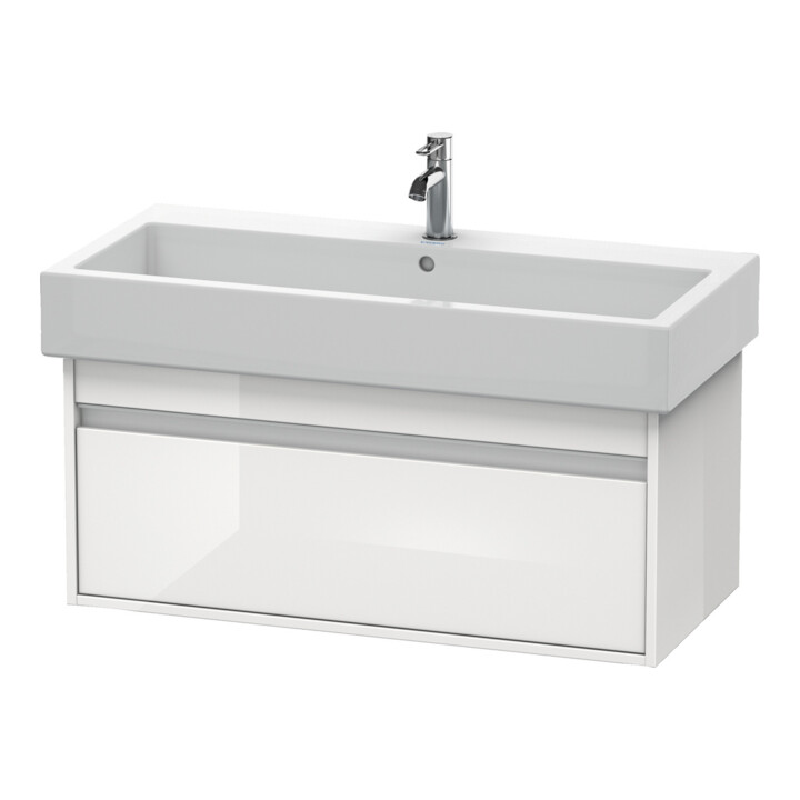 Duravit Ketho Meuble sous lavabo 95x44 cm, taupe, 1 tiroir, suspendu