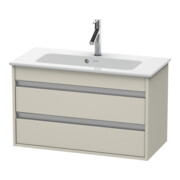 Duravit Ketho Meuble sous-lavabo Compact 80x38,5 cm, Taupe, 2 tiroirs, suspendu