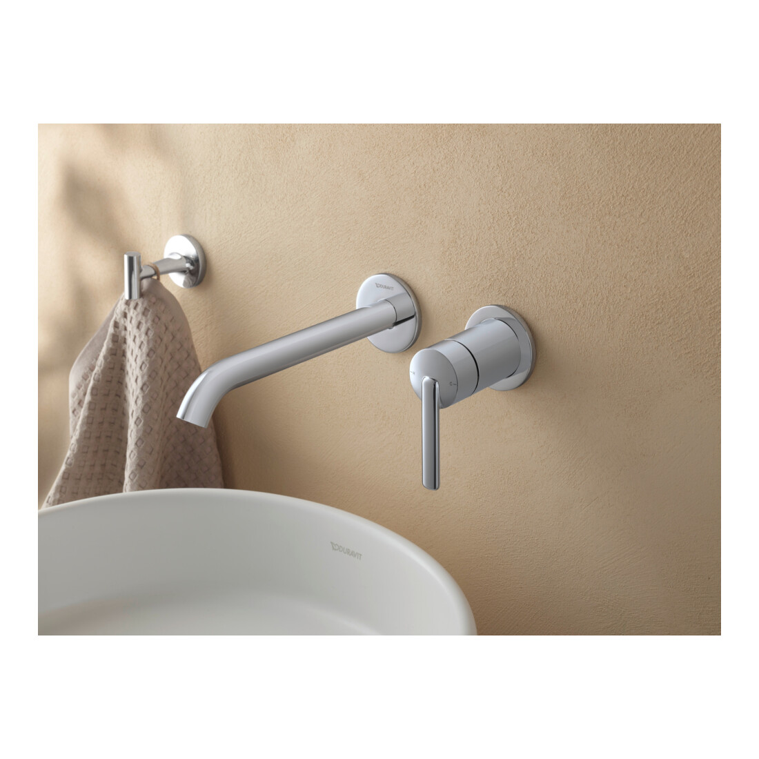 Duravit Kit complet MinusFlow Balcoon UP-EHM, A 221 mm, sans évacuation, chromé brillant