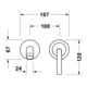 Duravit Kit complet MinusFlow Balcoon UP-EHM, A 221 mm, sans évacuation, ES courbé