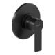 Duravit Kit complet mitigeur douche encastré D-Code céramique, rond, 27 l, noir mat
