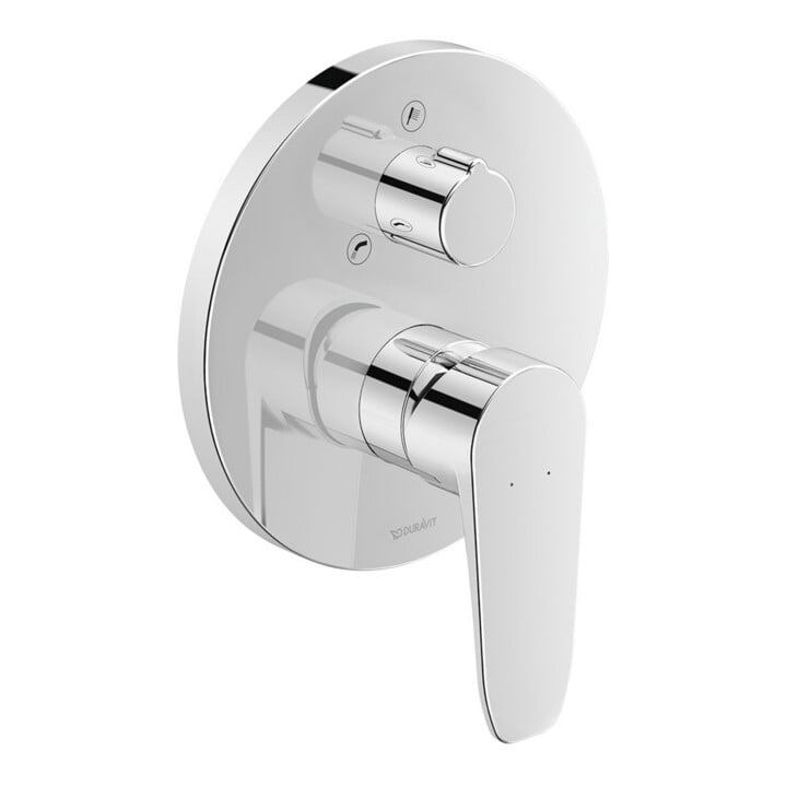 Duravit Kit de montage B.1 Mitigeur baignoire encastré, rond, chrome, avec inverseur