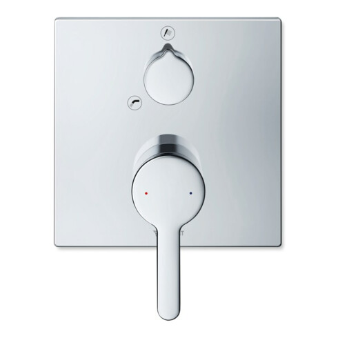 Duravit Kit de montage C.1 Mitigeur bain encastré, carré, avec inverseur, chromé