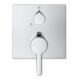 Duravit Kit de montage C.1 Mitigeur douche encastré, avec inverseur, carré, chrome-5