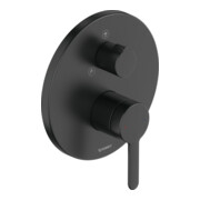 Duravit Kit de montage C.1 Mitigeur douche encastré, avec inverseur, rond, noir mat