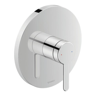 Duravit Kit de montage C.1 Mitigeur douche encastré, rond, chrome