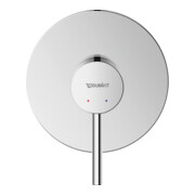 Duravit Kit de montage Circle Mitigeur douche monotrou, rosace ronde, chrome