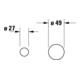 Duravit Kit de montage Circle Mitigeur lavabo monocommande, saillie 200 mm, chrome