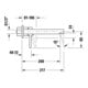 Duravit Kit de montage Circle Mitigeur lavabo monocommande, saillie 200 mm, chrome