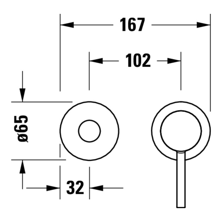 Duravit Kit de montage Circle Mitigeur lavabo monocommande, saillie 200 mm, chrome