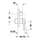 Duravit Kit de montage Circle Mitigeur monocommande baignoire UP, chromé-3