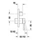 Duravit Kit de montage Circle Mitigeur monocommande baignoire UP, chromé