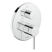 Duravit Kit de montage Circle Mitigeur monocommande baignoire UP, valve inverseur, chrome