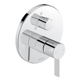 Duravit Kit de montage D-Neo Mitigeur douche encastré, avec inverseur, rond, chrome