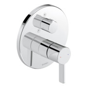 Duravit Kit de montage D-Neo Mitigeur douche encastré, avec inverseur, rond, chrome