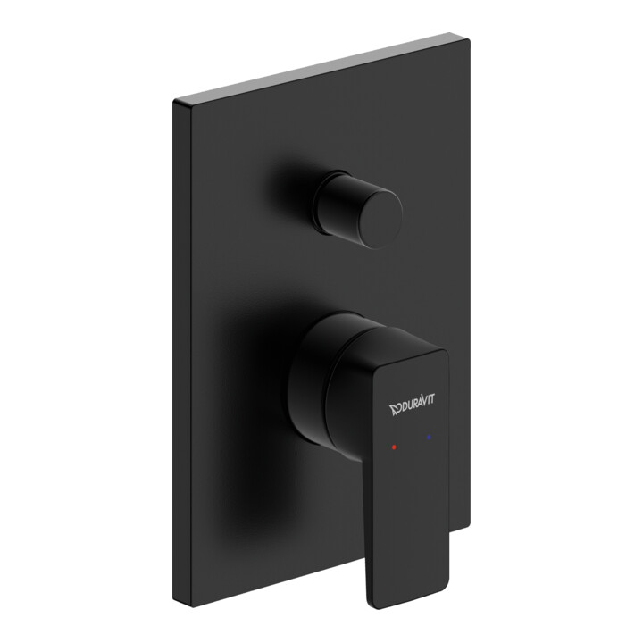 Duravit Kit de montage Manhattan UP-WA.-EHM, avec clapet anti-retour auto, noir mat