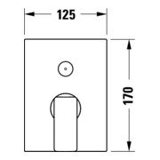 Duravit Kit de montage Manhattan UP-WA.-EHM, avec clapet anti-retour auto, noir mat-5