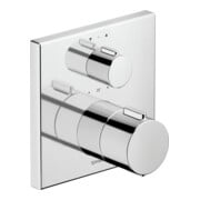 Duravit Kit de montage prêt à l'emploi UP-Thermostat, rosace carrée, chrome