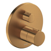 Duravit Kit de montage prêt à l'emploi UP-THM, rosace ronde, bronze brossé