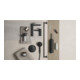 Duravit Kit de montage prêt à l'emploi UP-THM, rosace ronde, noir mat-2