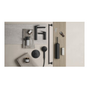 Duravit Kit de montage prêt à l'emploi UP-THM, rosace ronde, noir mat-2