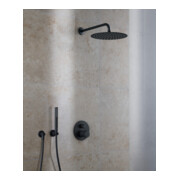 Duravit Kit de montage prêt à l'emploi UP-THM, rosace ronde, noir mat-5