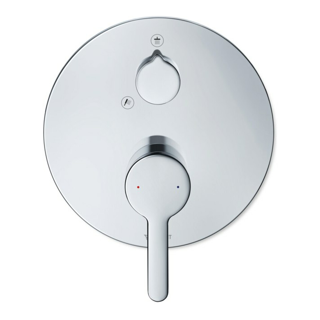 Duravit Kit de montage prêt à l’emploi C.1 Mitigeur douche encastré, avec inverseur, rond, chrome