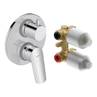 Duravit Kit de montage prêt à l'emploi n°1 Mitigeur bain encastré, 2 voies, c