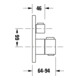 Duravit Kit de montage prêt à l’emploi UP-Thermostat, rosace ronde, chrome-4