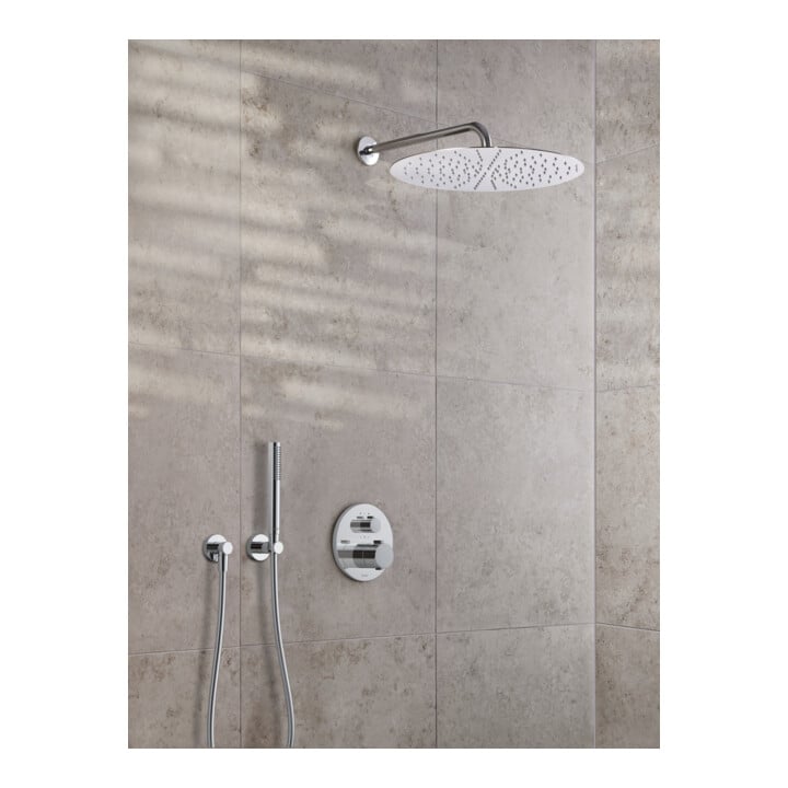 Duravit Kit de montage prêt à l’emploi UP-Thermostat, rosace ronde, chrome