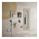 Duravit Kit de montage prêt à l’emploi UP-Thermostat, rosace ronde, chrome