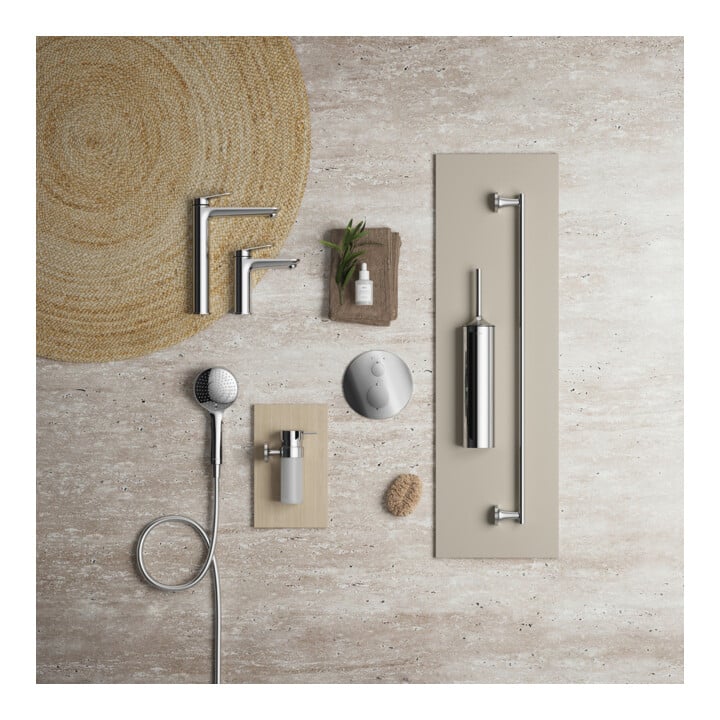 Duravit Kit de montage prêt à l’emploi UP-Thermostat, rosace ronde, chrome