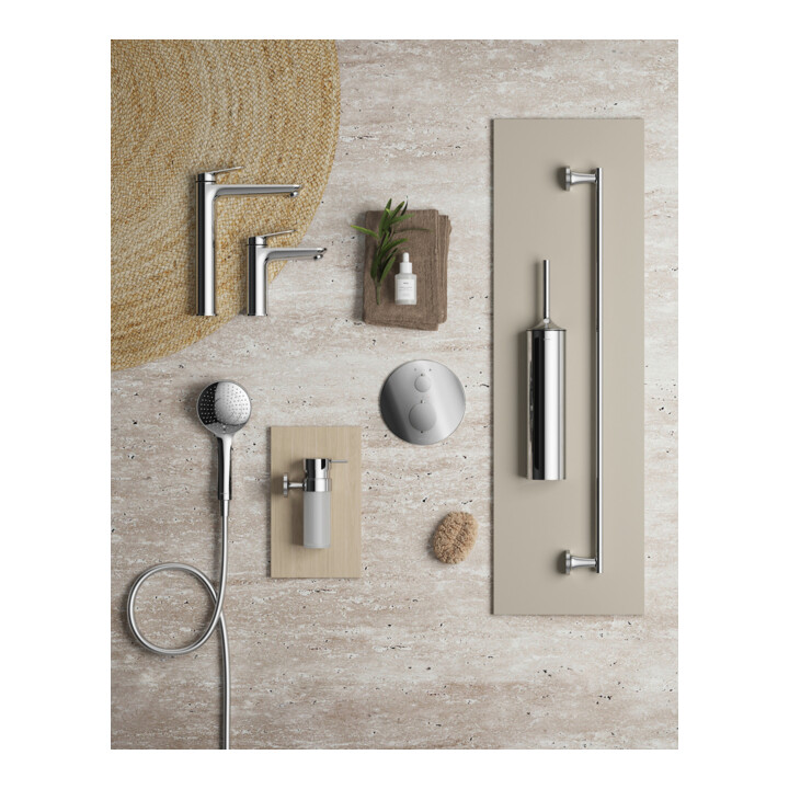 Duravit Kit de montage prêt à l’emploi UP-Thermostat, rosace ronde, chrome