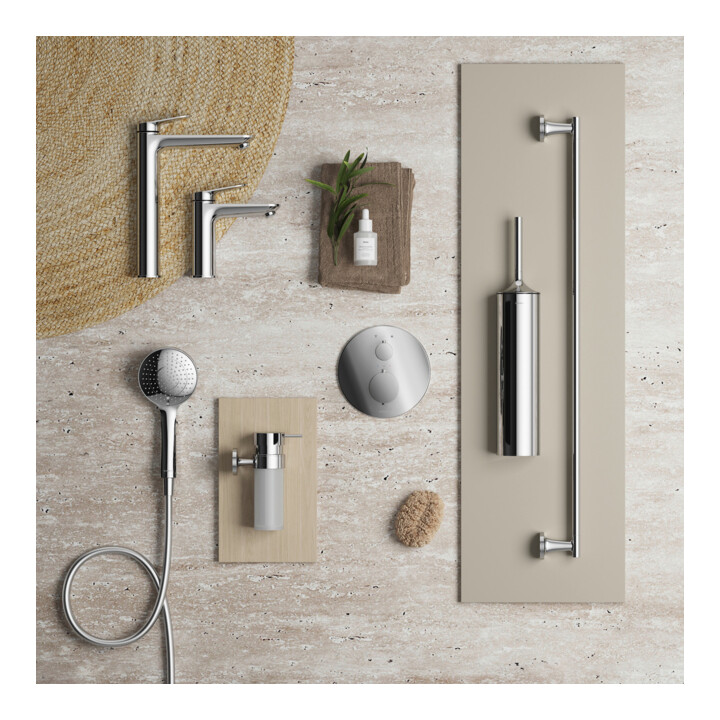 Duravit Kit de montage prêt à l’emploi UP-Thermostat, rosace ronde, chrome