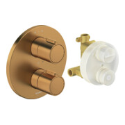 Duravit Kit de montage prêt UP-THM, rosace ronde, bronze brossé